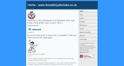 Desktop Screenshot of leicesterjudoclubs.co.uk