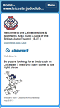 Mobile Screenshot of leicesterjudoclubs.co.uk