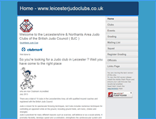 Tablet Screenshot of leicesterjudoclubs.co.uk